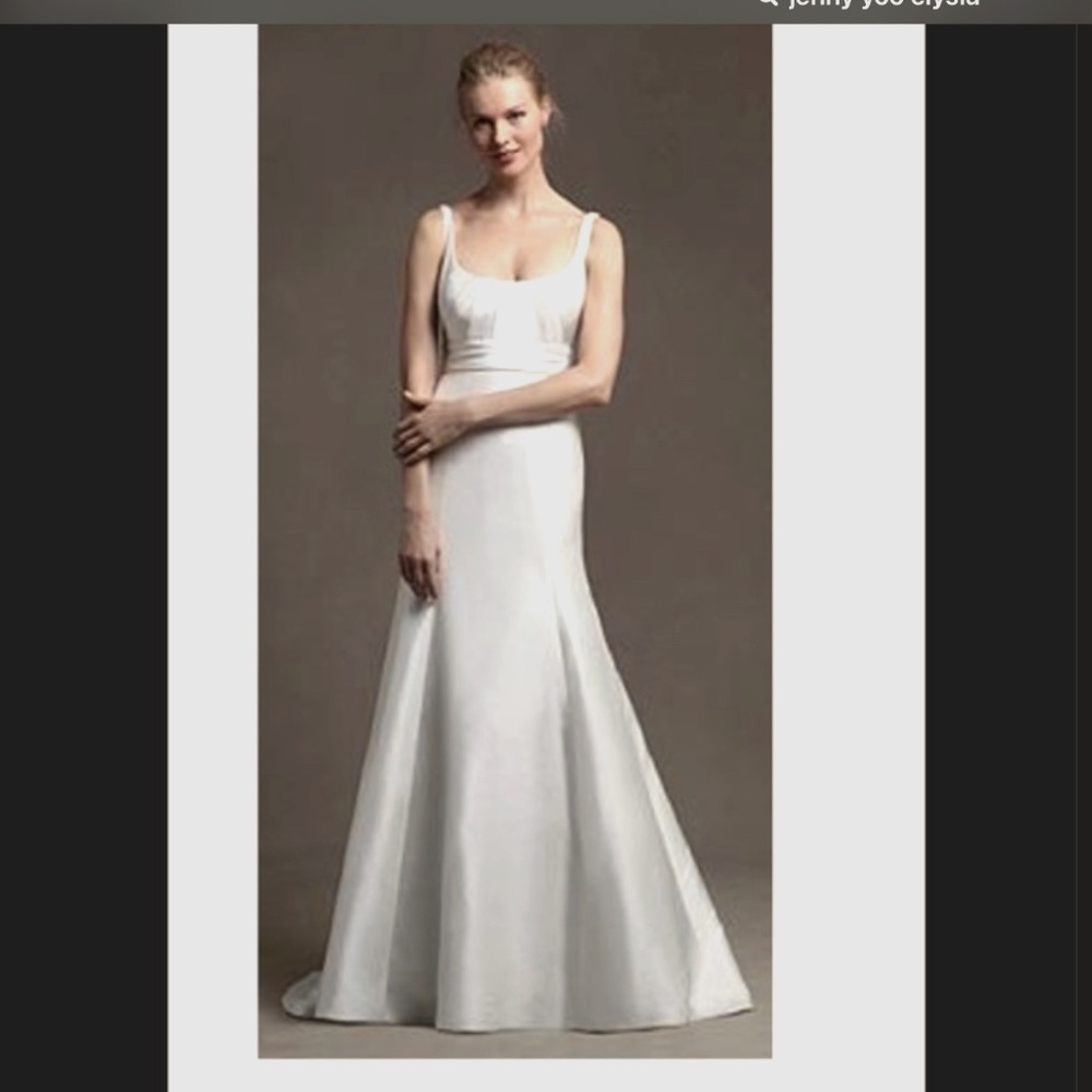 Jenny Yoo silk wedding gown Elysia